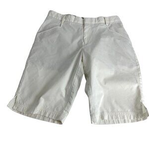 Peter Millar White Bermuda Shorts Size 8